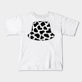 Cow print bucket hat Kids T-Shirt